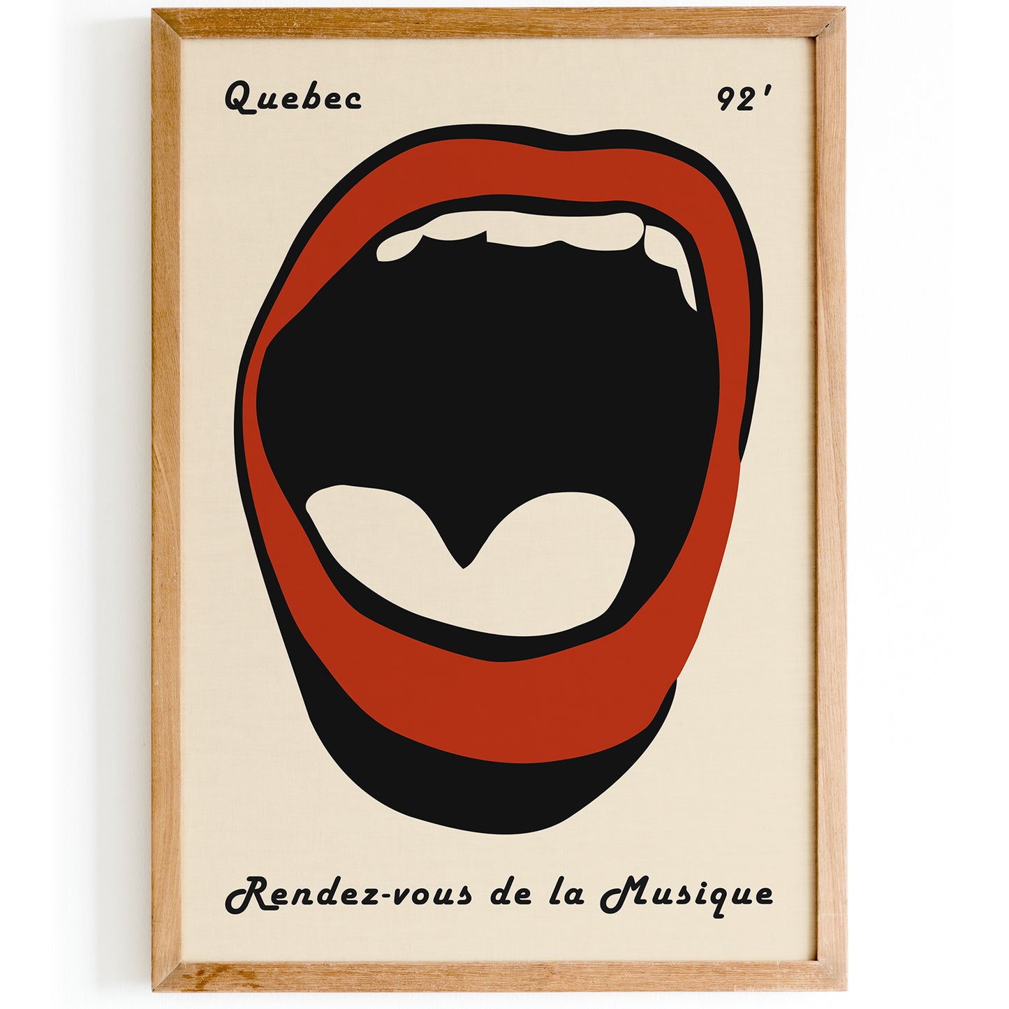 Quebec Canada Music Poster