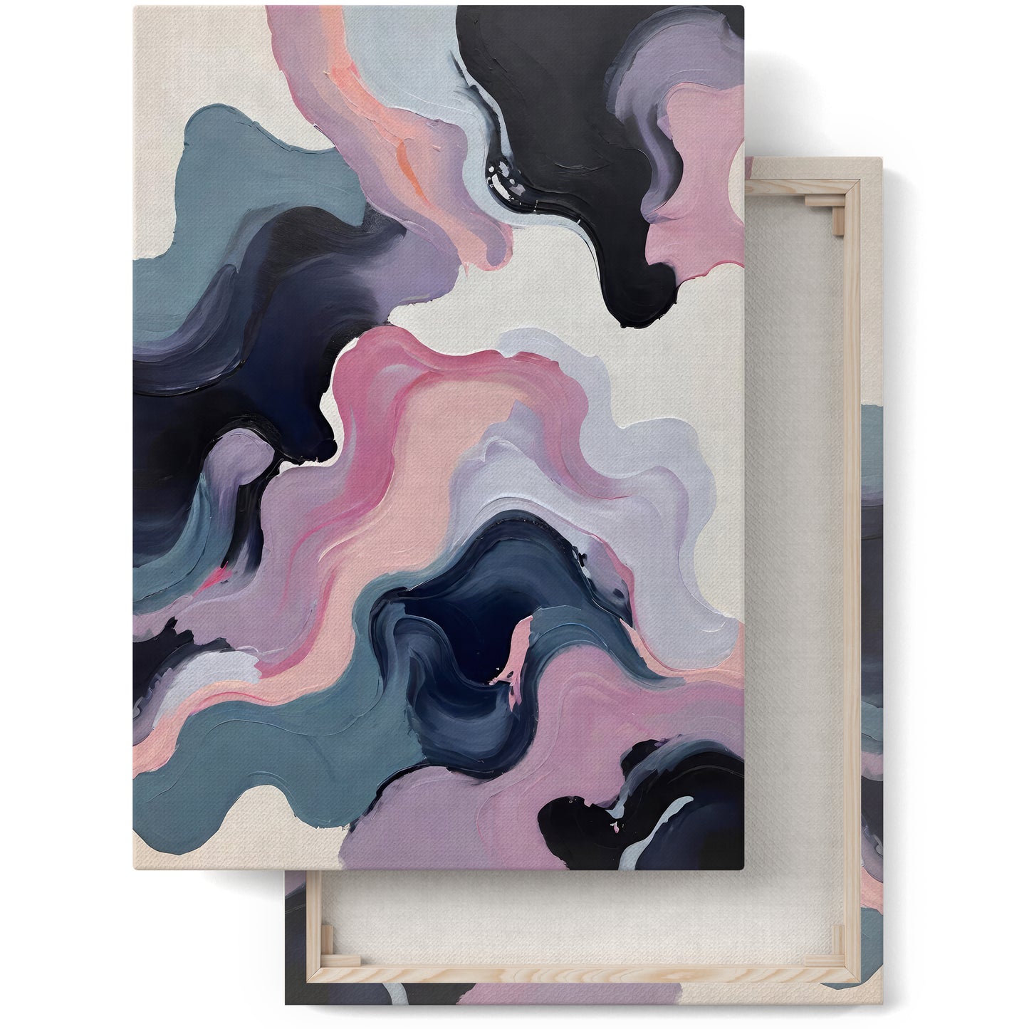 Rhythmic Waves: Abstract Canvas Wall Art