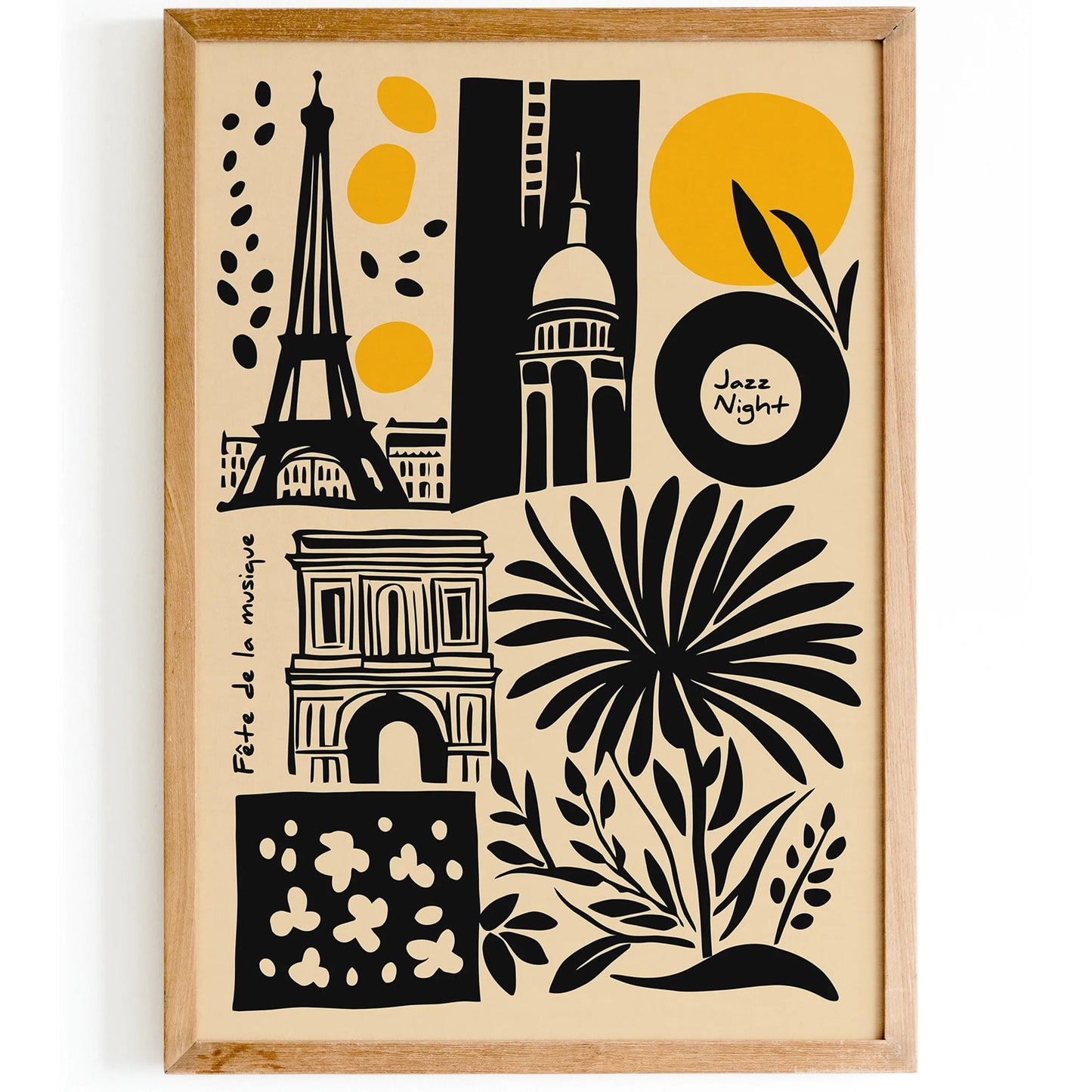 Jazz Night in Paris – Retro Travel Art Print