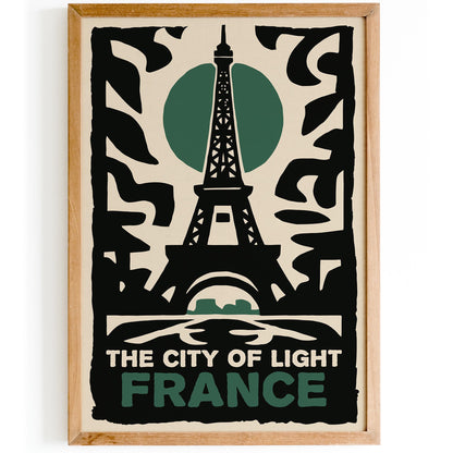 France Eiffel Tower Poster Print