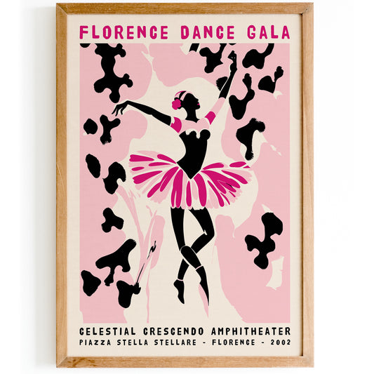 Florence Dance Gala Pink Art Print