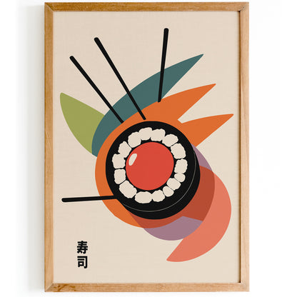 Minimalist Japanese Sushi Poster