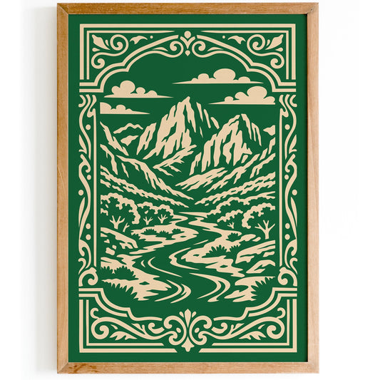 Green Zion National Park Poster