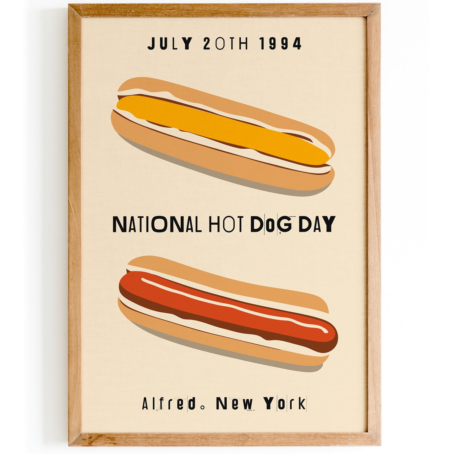 National Hot-Dog Day Poster