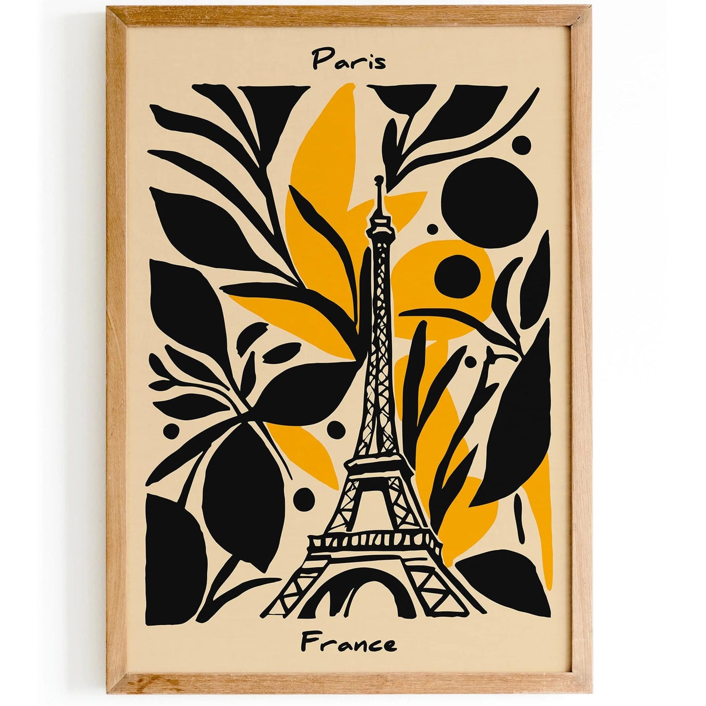Paris France Modern Abstract Architectural Print