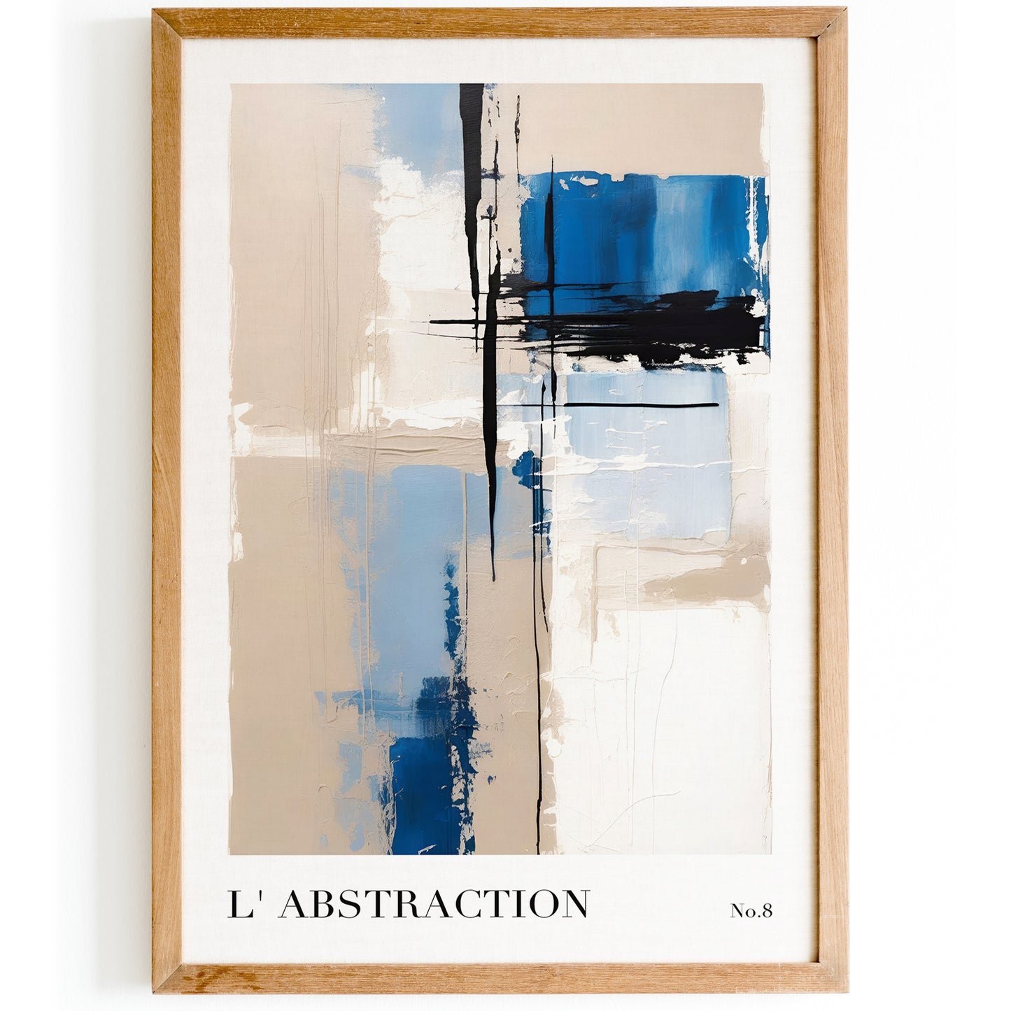 Blue Fine Art Painting No.8 Poster