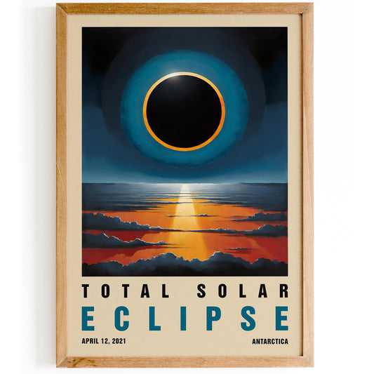 Solar Eclipse Antarctica Poster