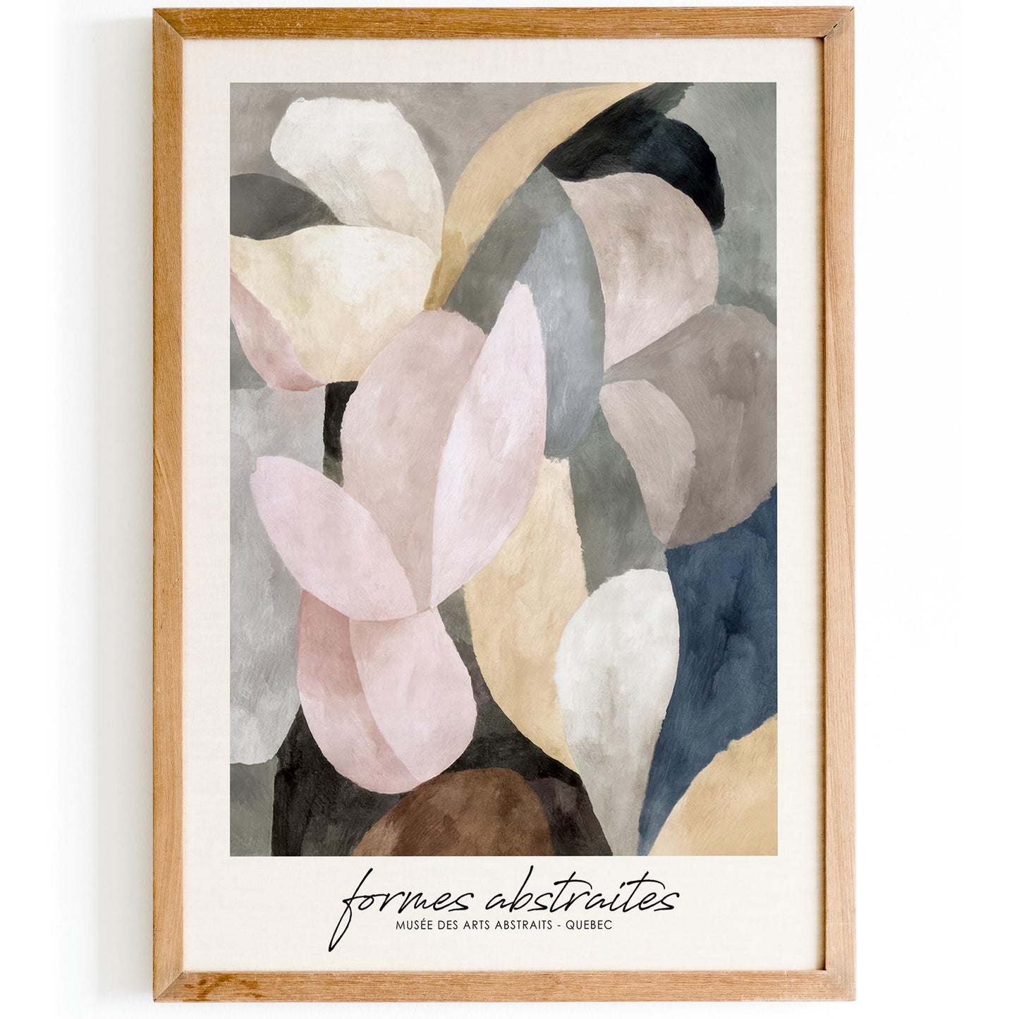 Formes Abstraites Quebec Canada Poster
