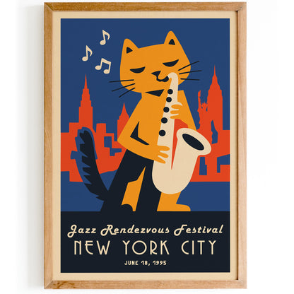 NYC Jazz Rendezvous Festival Art Poster