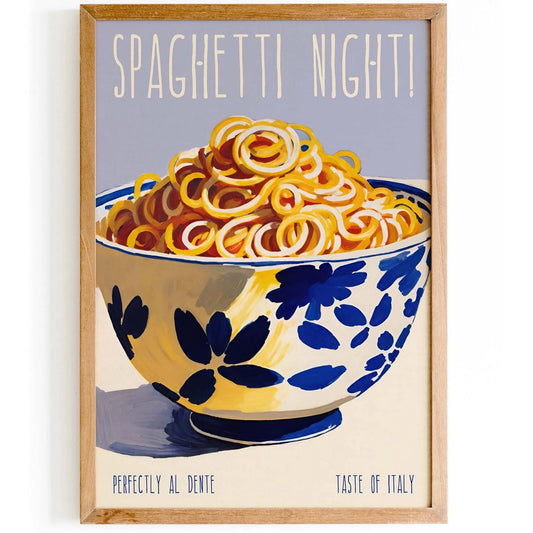 Spaghetti Night Poster Print