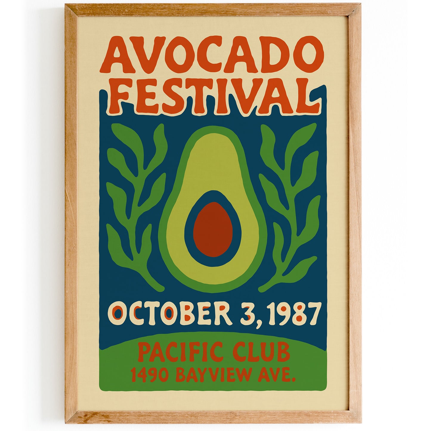 1987 Avocado Festival Poster Print