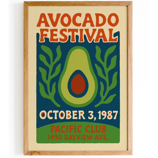 1987 Avocado Festival Poster Print