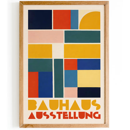 Colorful Geometric Bauhaus Poster