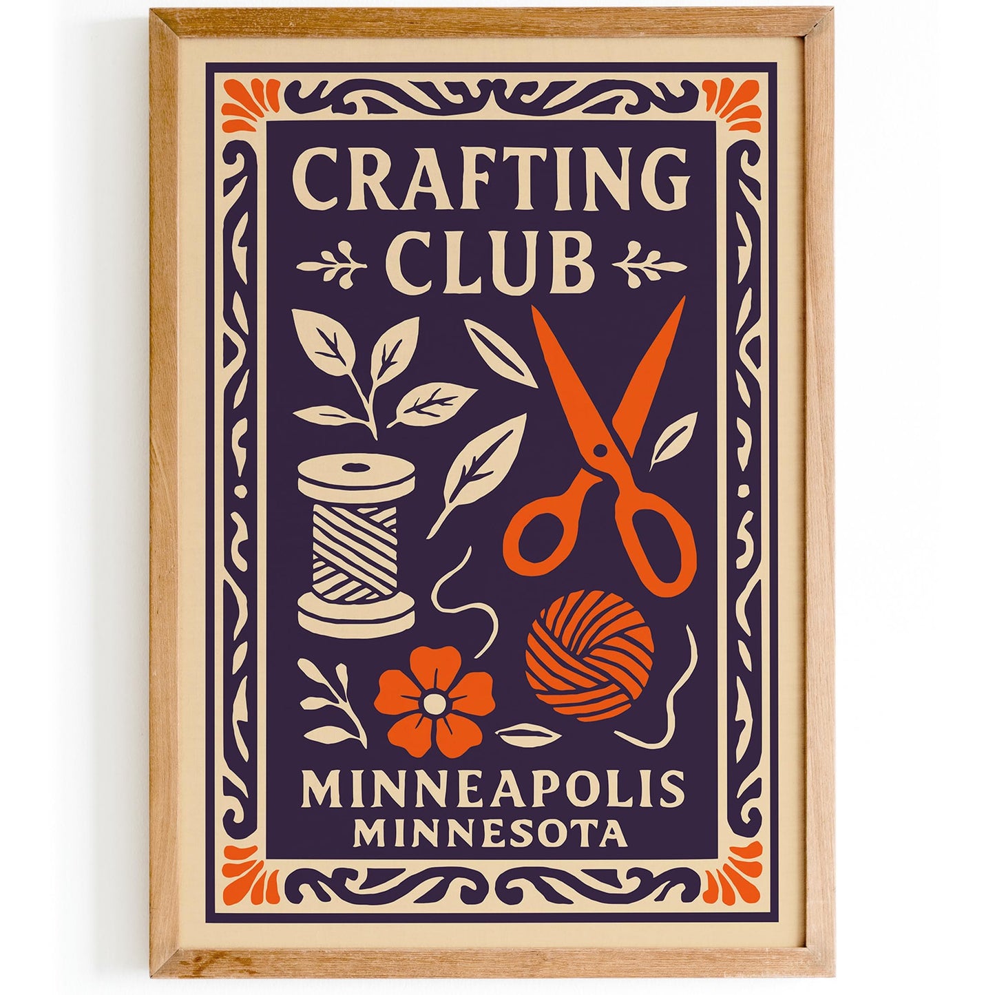 Crafting Club Minneapolis Minnesota Art Print