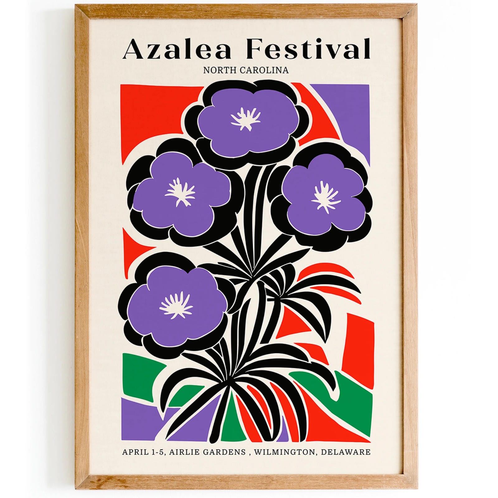 Azalea Flower Festival, North Carolina Poster – HypeSheriff Europe