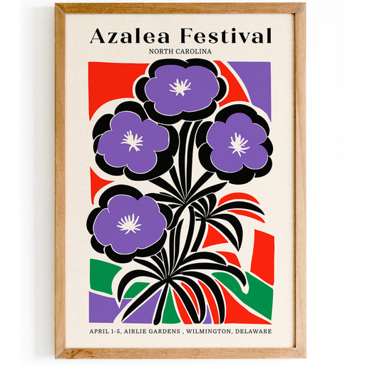 Azalea Flower Festival, North Carolina Poster