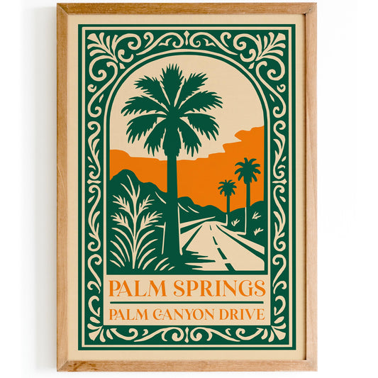 Palm Springs Palm Canyon Drive Poster