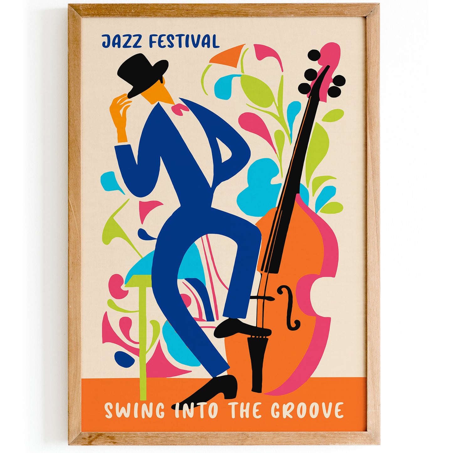 Jazz Festival Colorful Music Poster