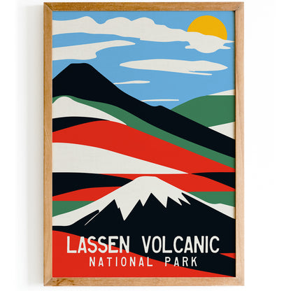 Lassen Volcanic Travel Poster