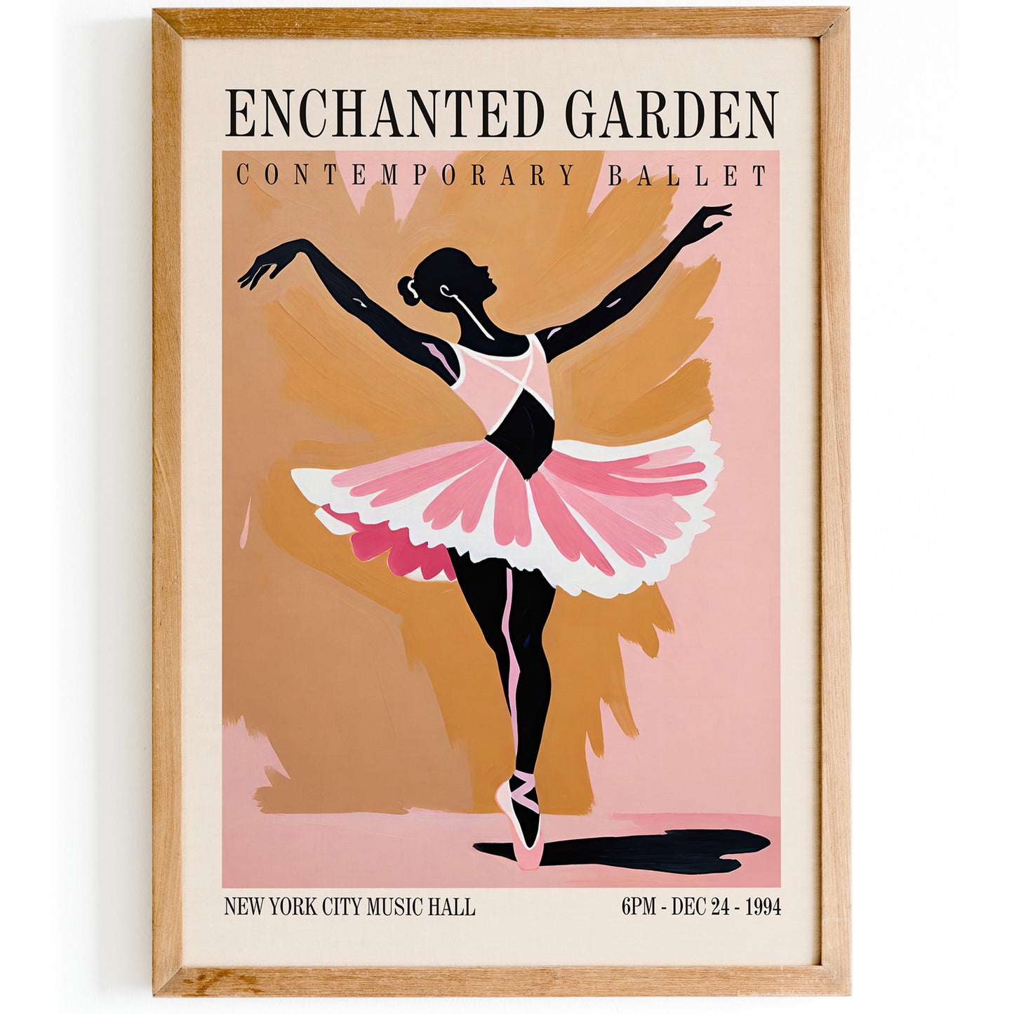 Enchanted Garden Ballet Vintage Poster
