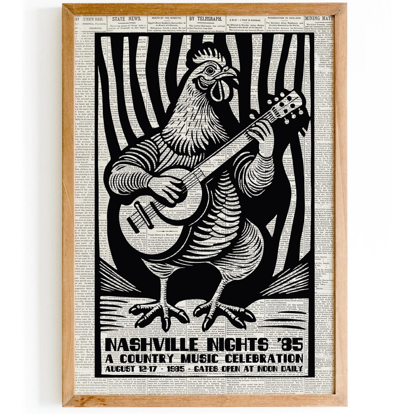 Nashville Country Music Poster