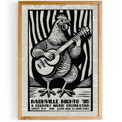 Nashville Country Music Poster