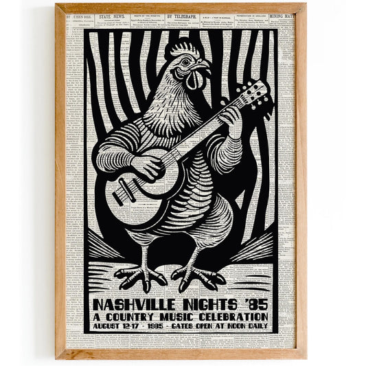 Nashville Country Music Poster