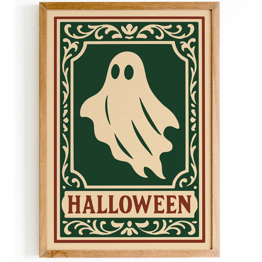 Halloween Ghost Poster -  Victorian Gothic Art Print