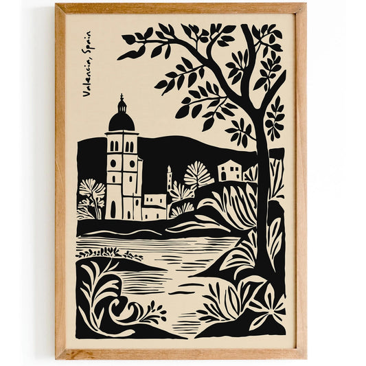 Valencia Spain Vintage Poster