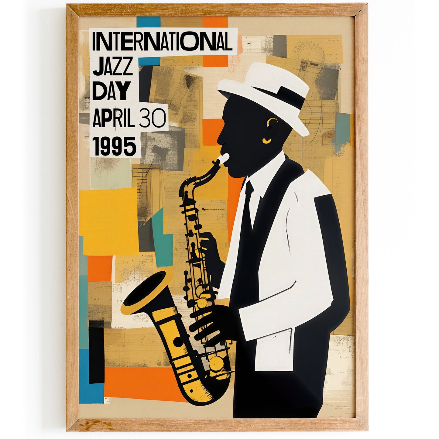 International Jazz Day Vintage Poster