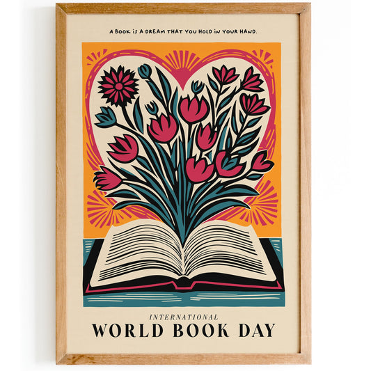 World Book Day Vintage Art Print