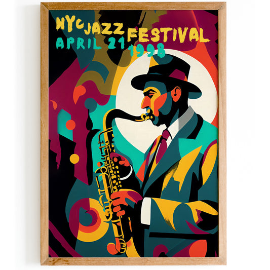 NYC Jazz Festival - 1998 Poster Reproduction