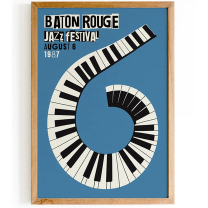 Baton Rouge Jazz Festival 1987 Poster