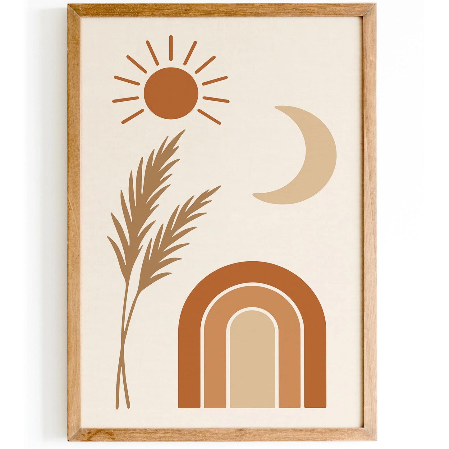 Boho Chic Minimalist Wall Art Print 2025