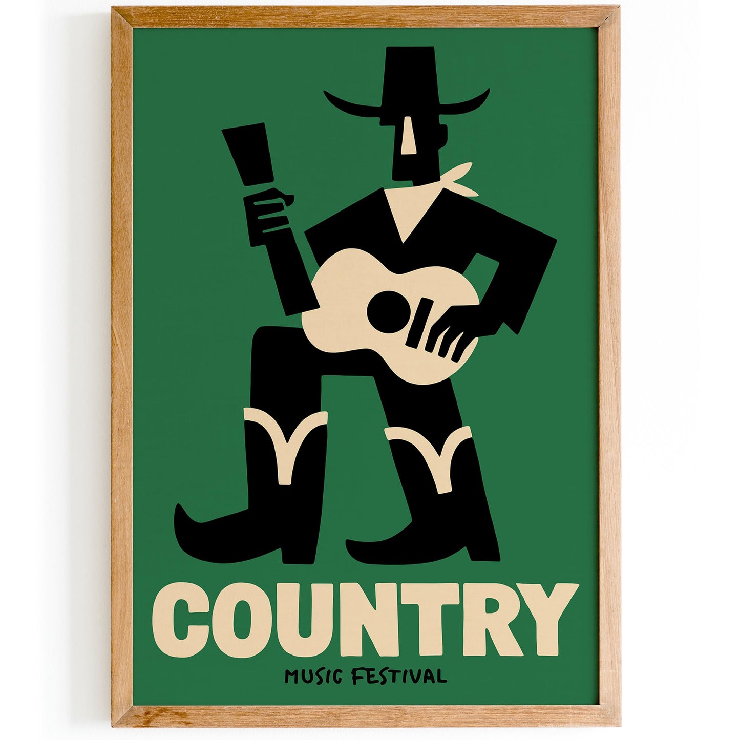 Country Music Festival Poster - Cowboy Wall Art