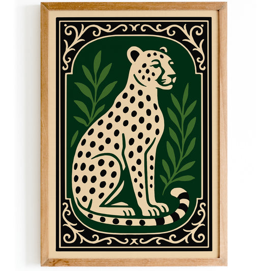 Elegant Cheetah Animal Art Print