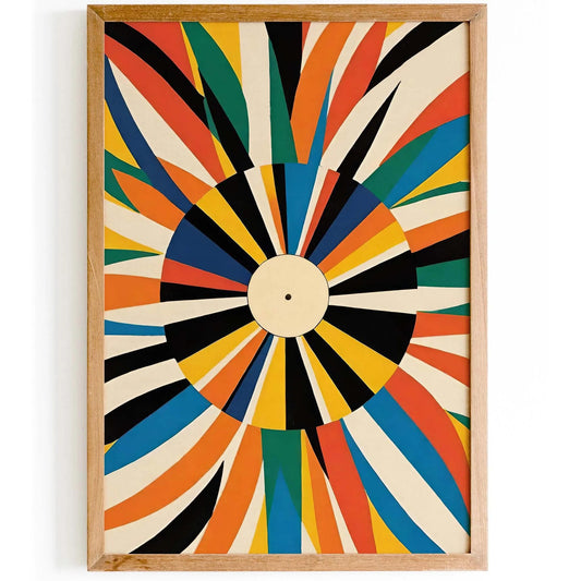 Color Burst Vinyl Poster