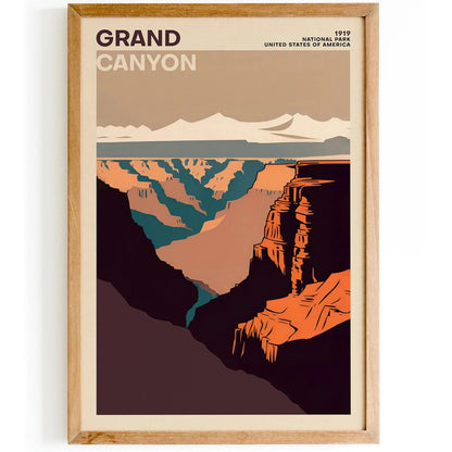 Grand Canyon  National Park Retro Poster