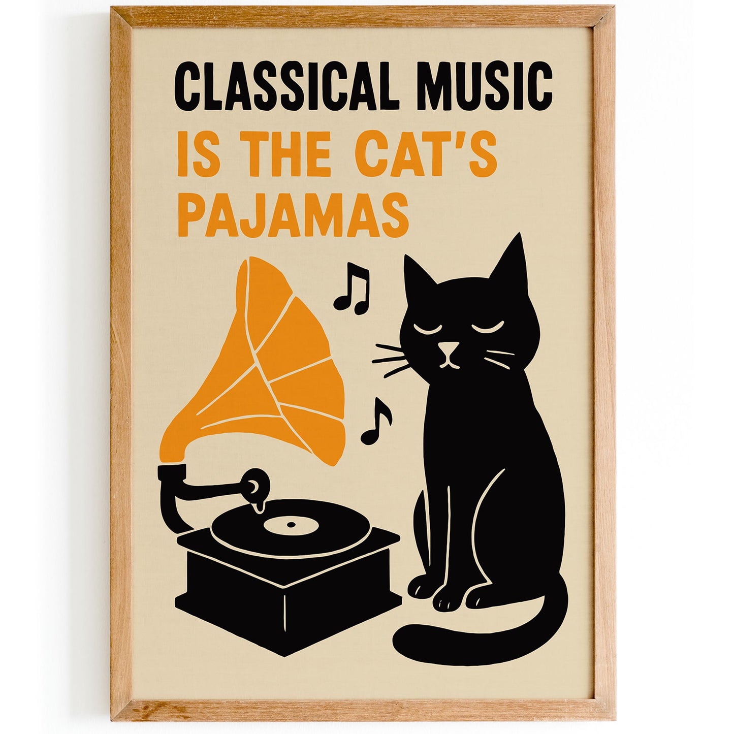 Cat Classical Music Wall Art