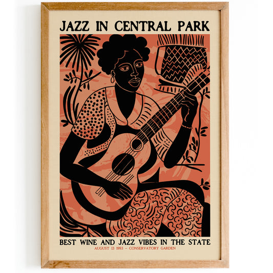 Jazz Music in Central Park, Vintage Print