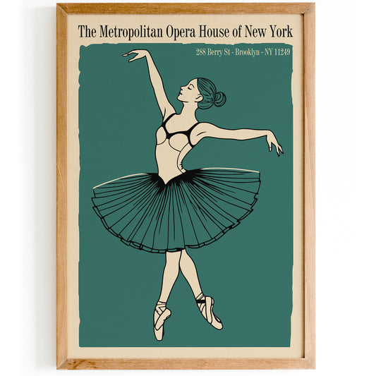NYC Vintage Ballerina Wall Art
