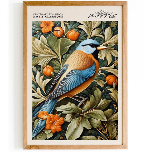 Victorian Bird, William Morris Poster