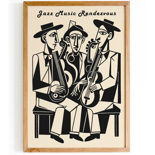 Jazz Music Randezvous Poster