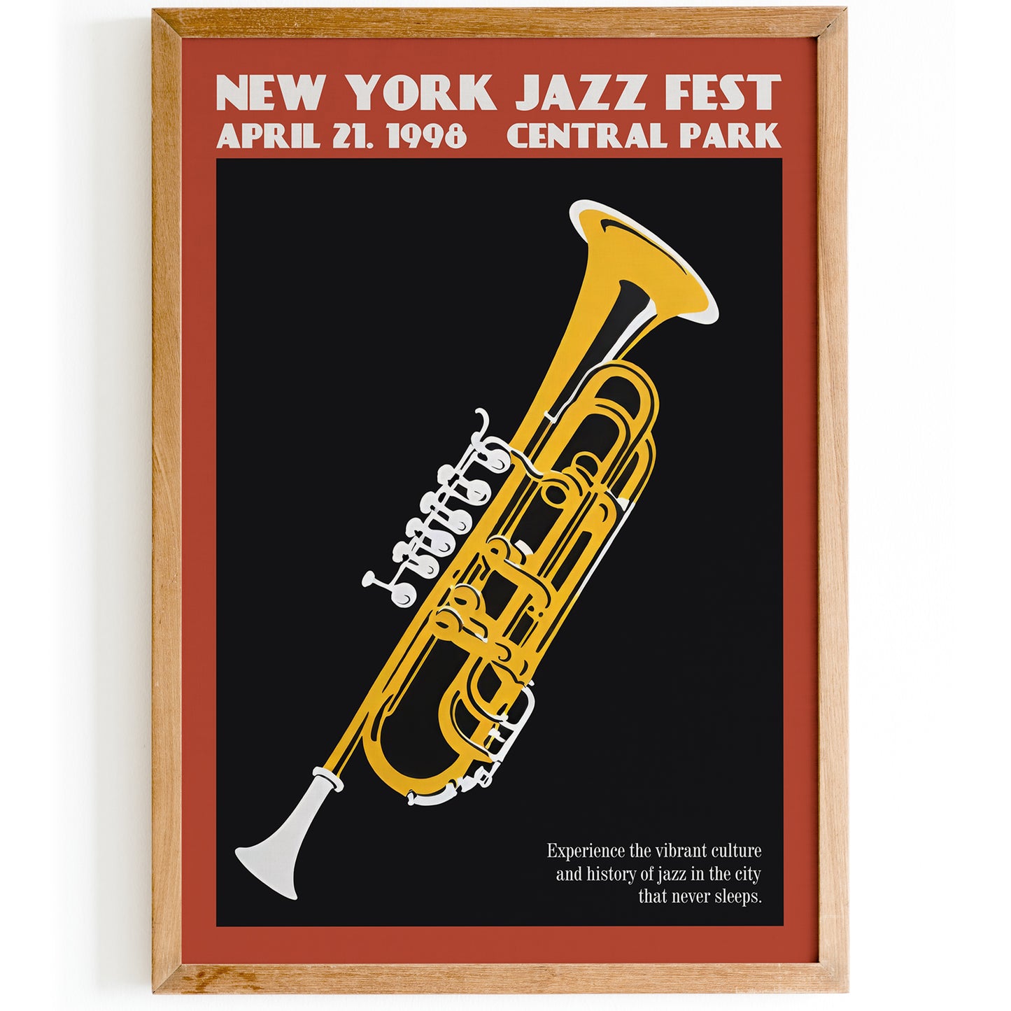 New York Jazz Fest 1998 Trumpet Poster