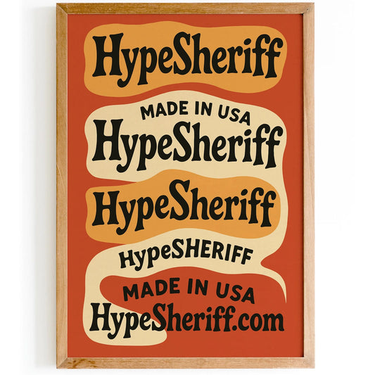 HypeSheriff Made in USA Poster Print