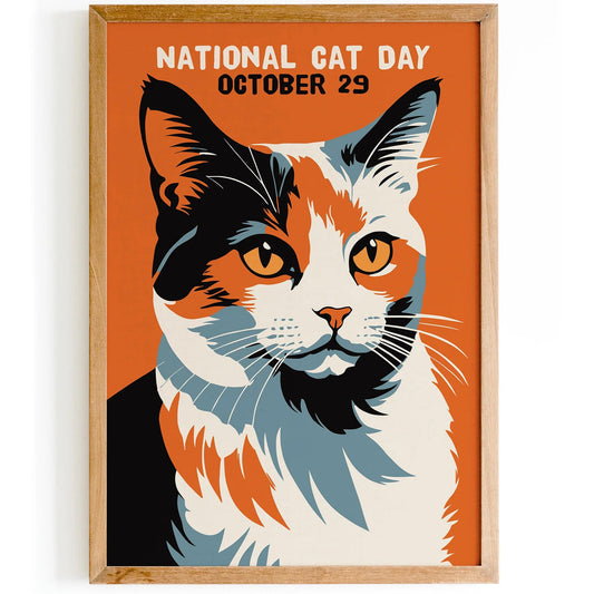 National Cat Day – Bold Feline Wall Art