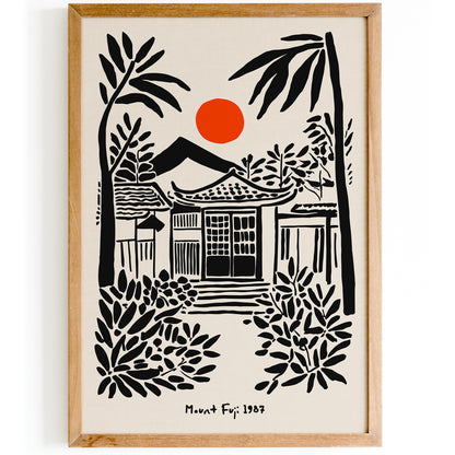 Mount Fuji Travel Poster