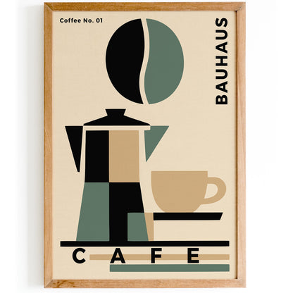 Bauhaus Cafe Exhibition Poster – Modern Art Wall Print