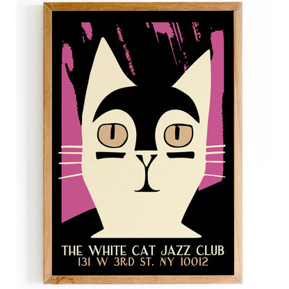 The White Cat Jazz Club Poster