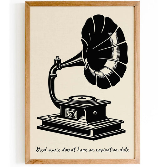 Vintage Gramophone – Wall Art Print